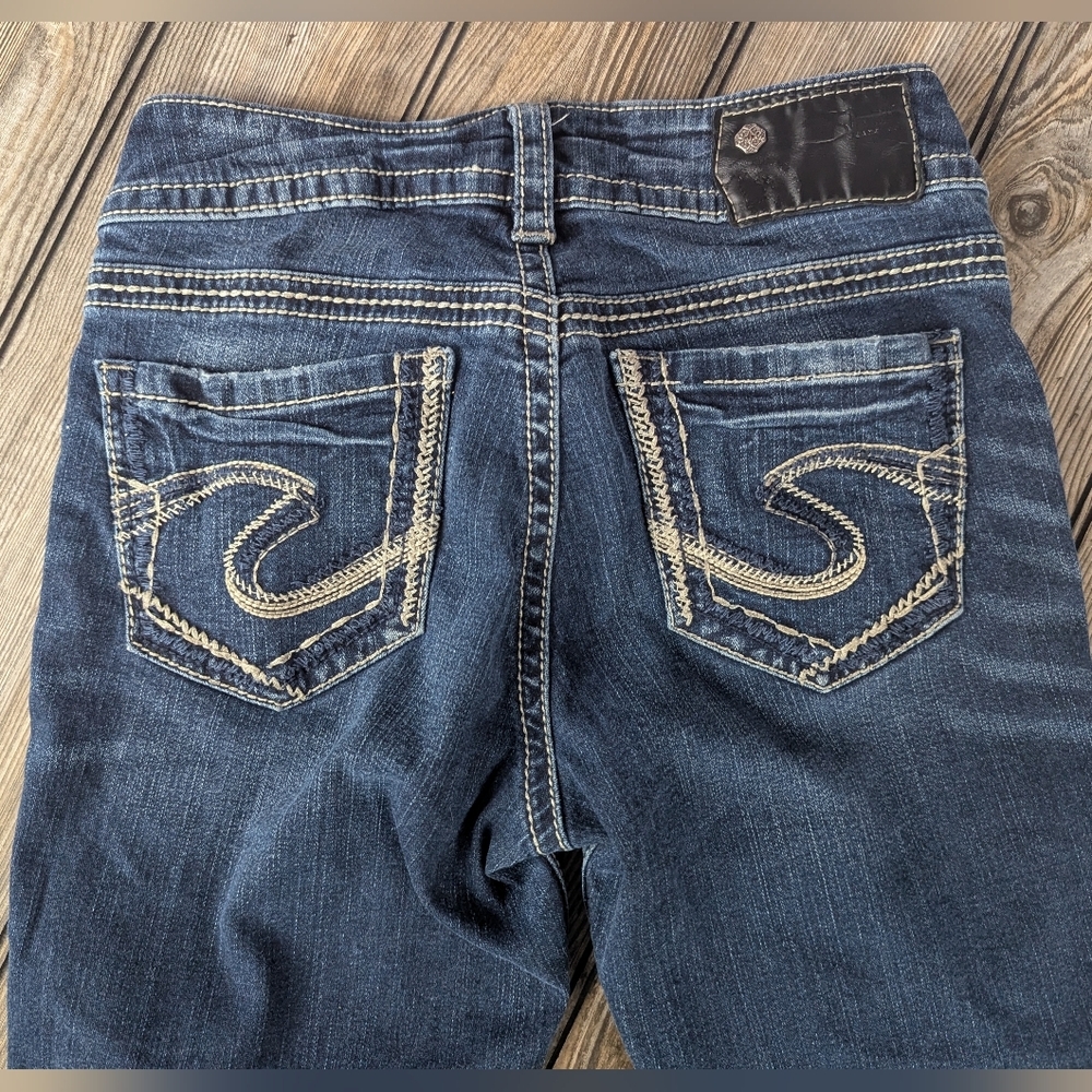 Silver Suki Fluid Denim Capris Size 26 - Picture 5 of 10